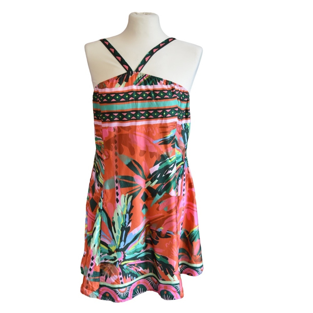 Women's Coral Tropical Print Sundress